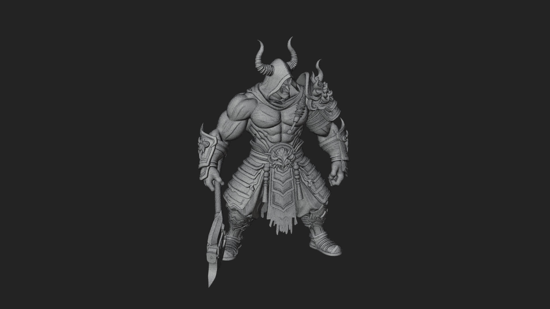 Elven Lord Statue Design 10 3d Print Model 3D Model