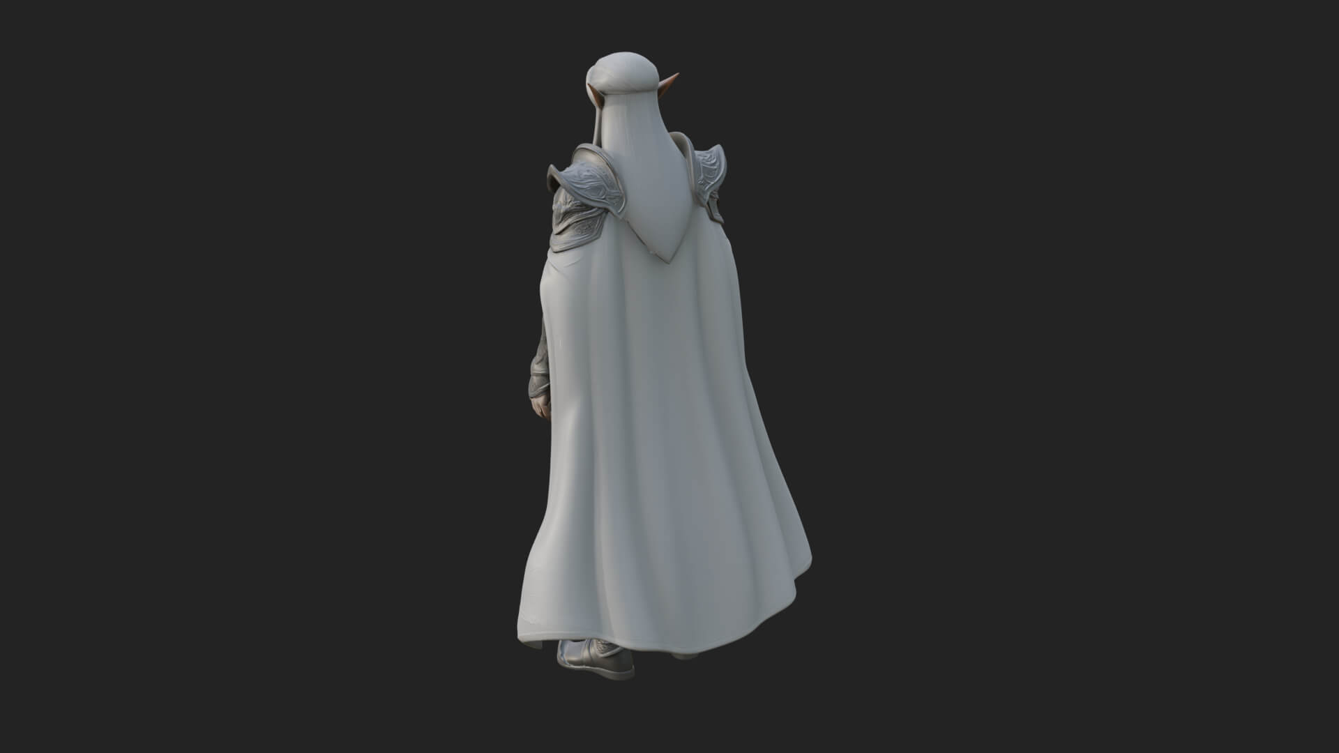 Elven Lord Statue Design 12 3D Print Model 3D Model