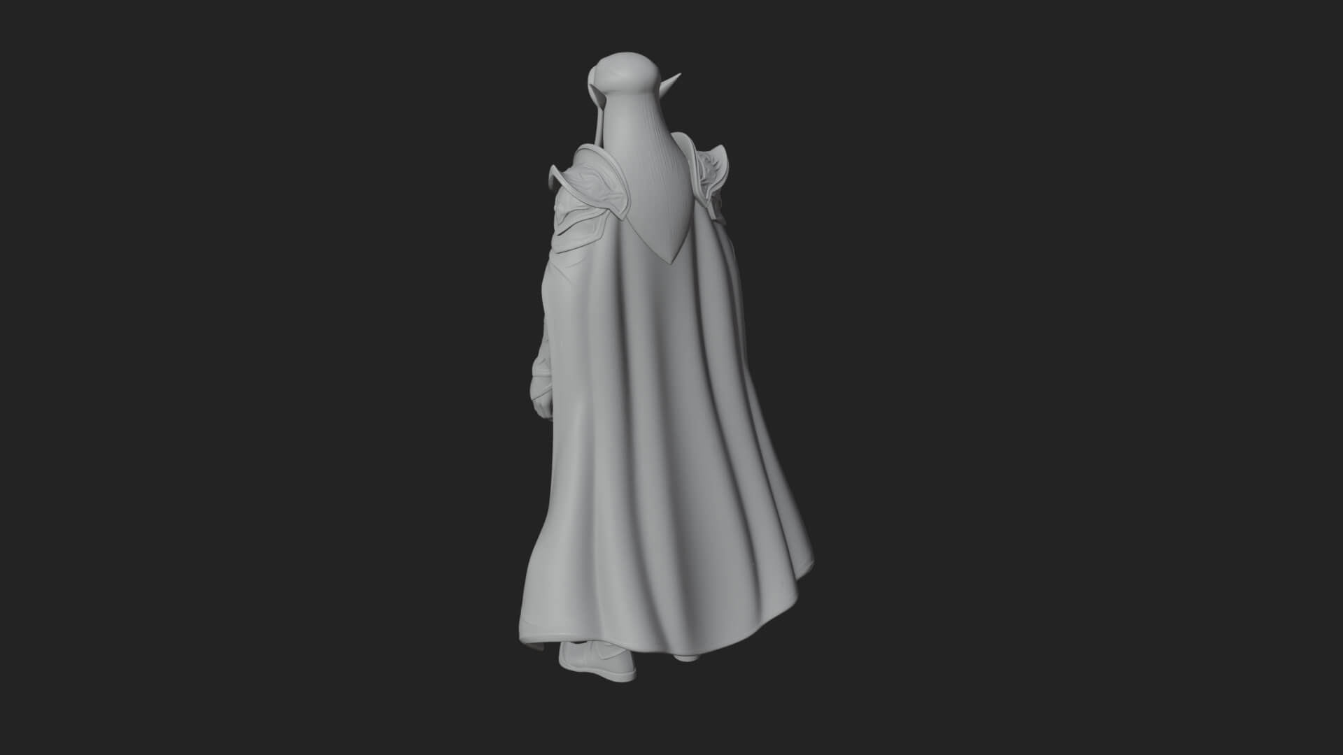 Elven Lord Statue Design 12 3D Print Model 3D Model