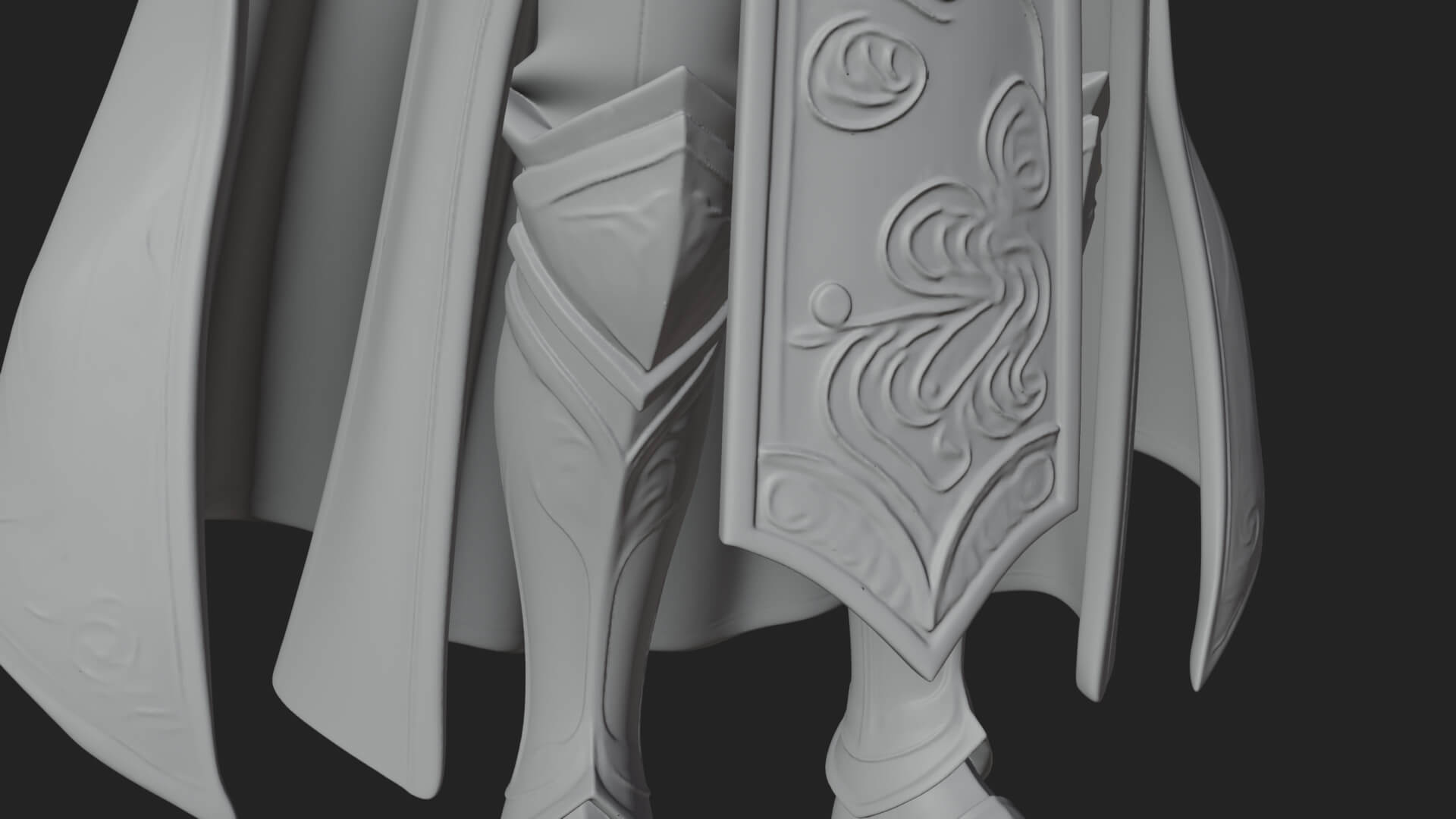 Elven Lord Statue Design 12 3D Print Model 3D Model
