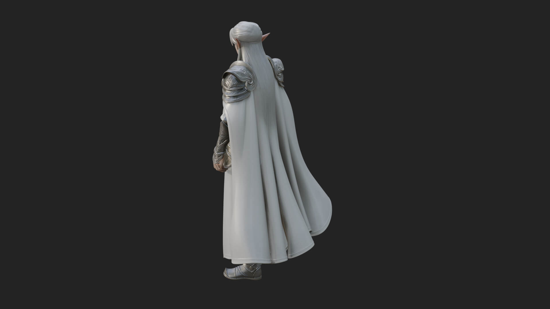 Elven Lord Statue Design 13 3D Print Model 3D Model