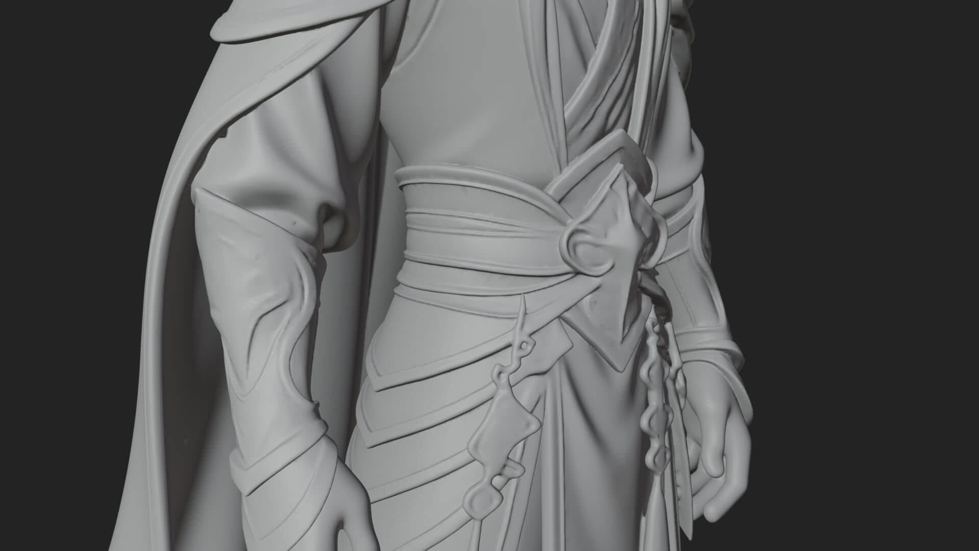 Elven Lord Statue Design 13 3D Print Model 3D Model