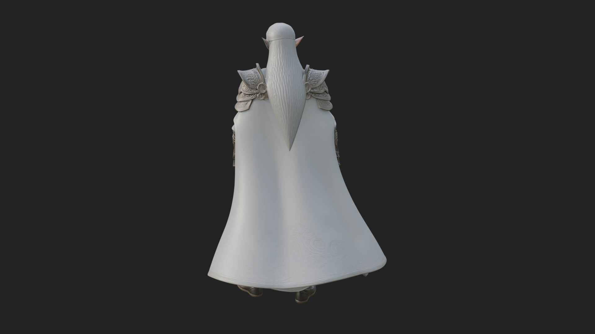 Elven Lord Statue Design 14 3D Print Model 3D Model
