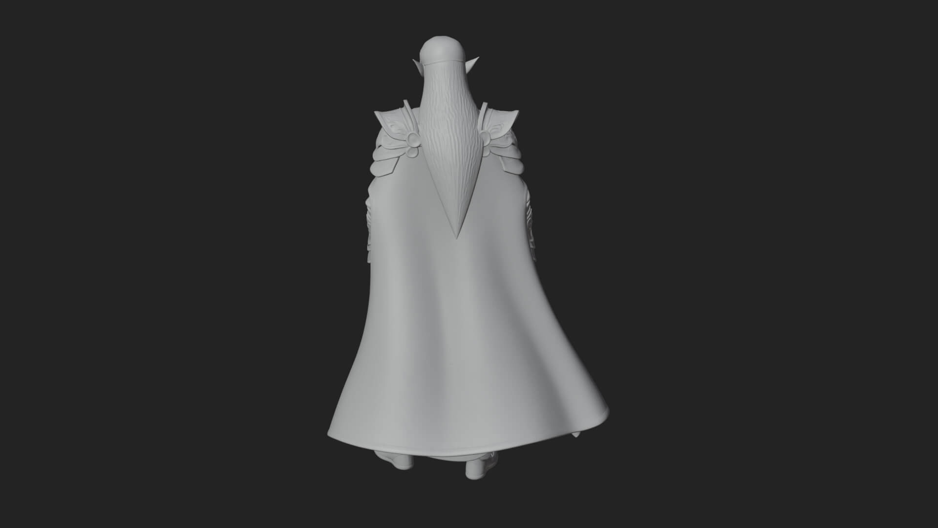 Elven Lord Statue Design 14 3D Print Model 3D Model