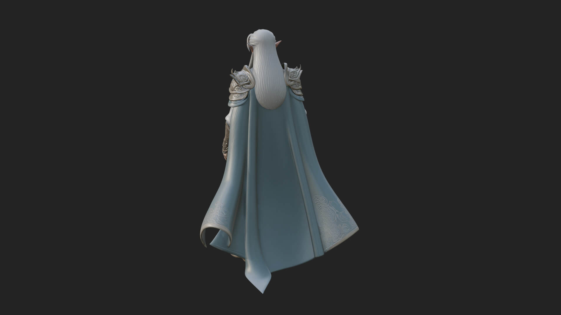 Elven Lord Statue Design 15 3D Print Model 3D Model