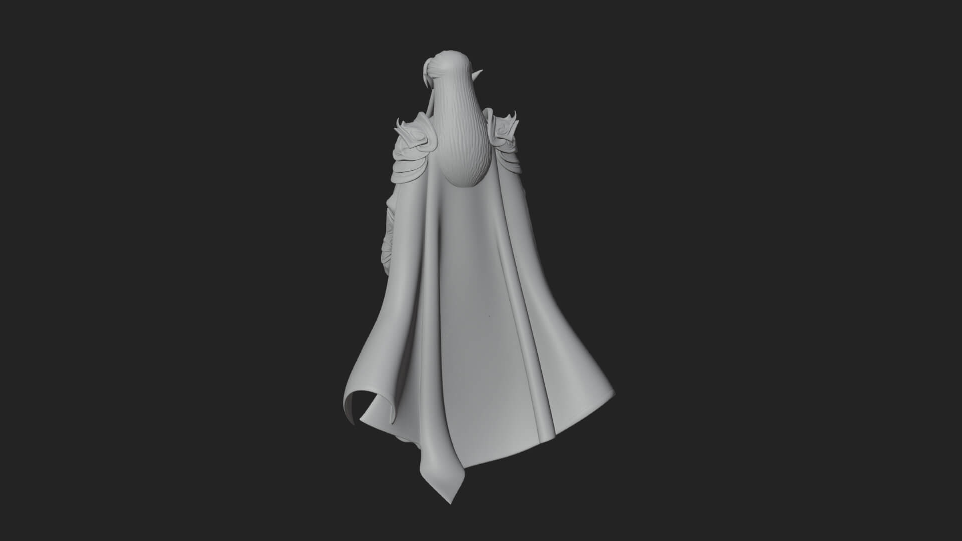 Elven Lord Statue Design 15 3D Print Model 3D Model