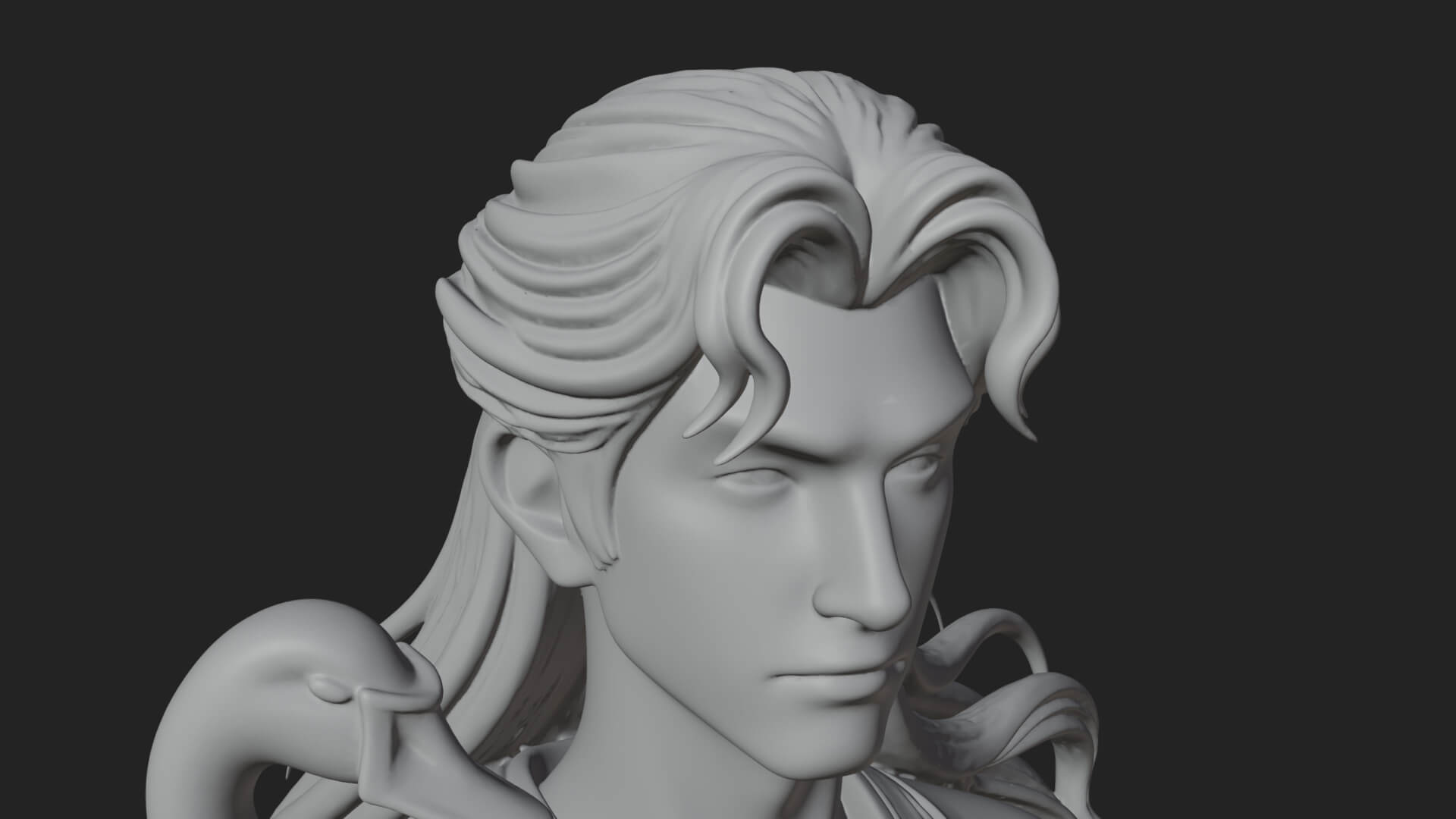 Elven Lord Statue Design 17 3D Print Model 3D Model