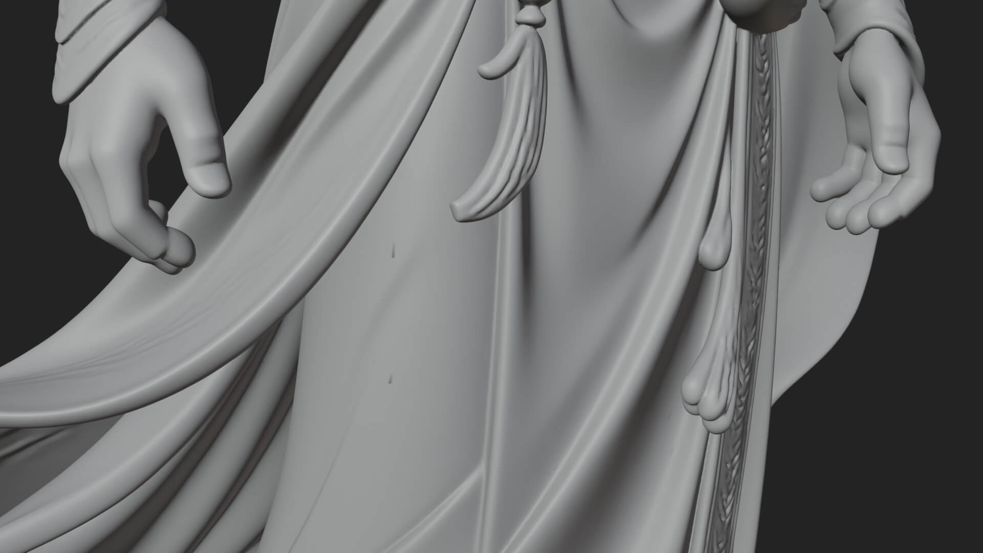 Elven Lord Statue Design 17 3D Print Model 3D Model