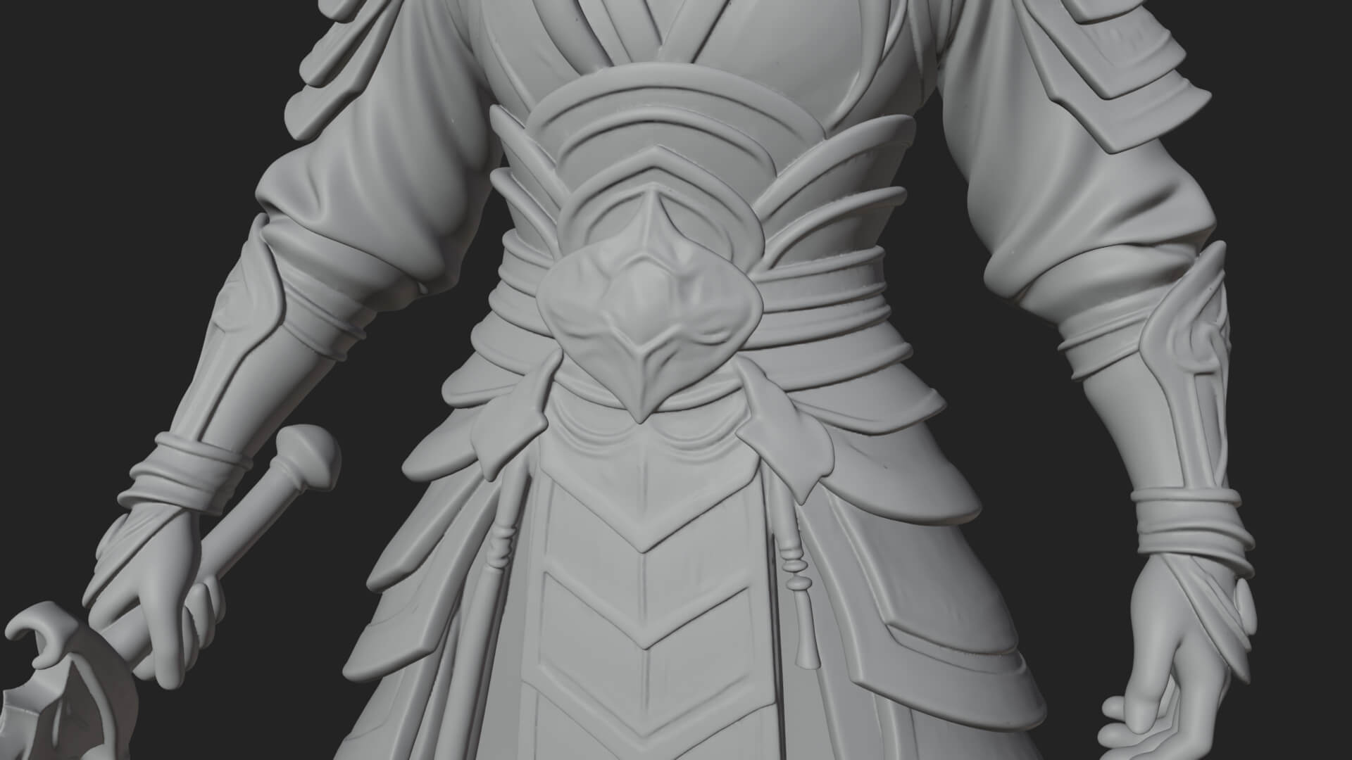 Elven Lord Statue Design 3 3d Print Model 3D Model