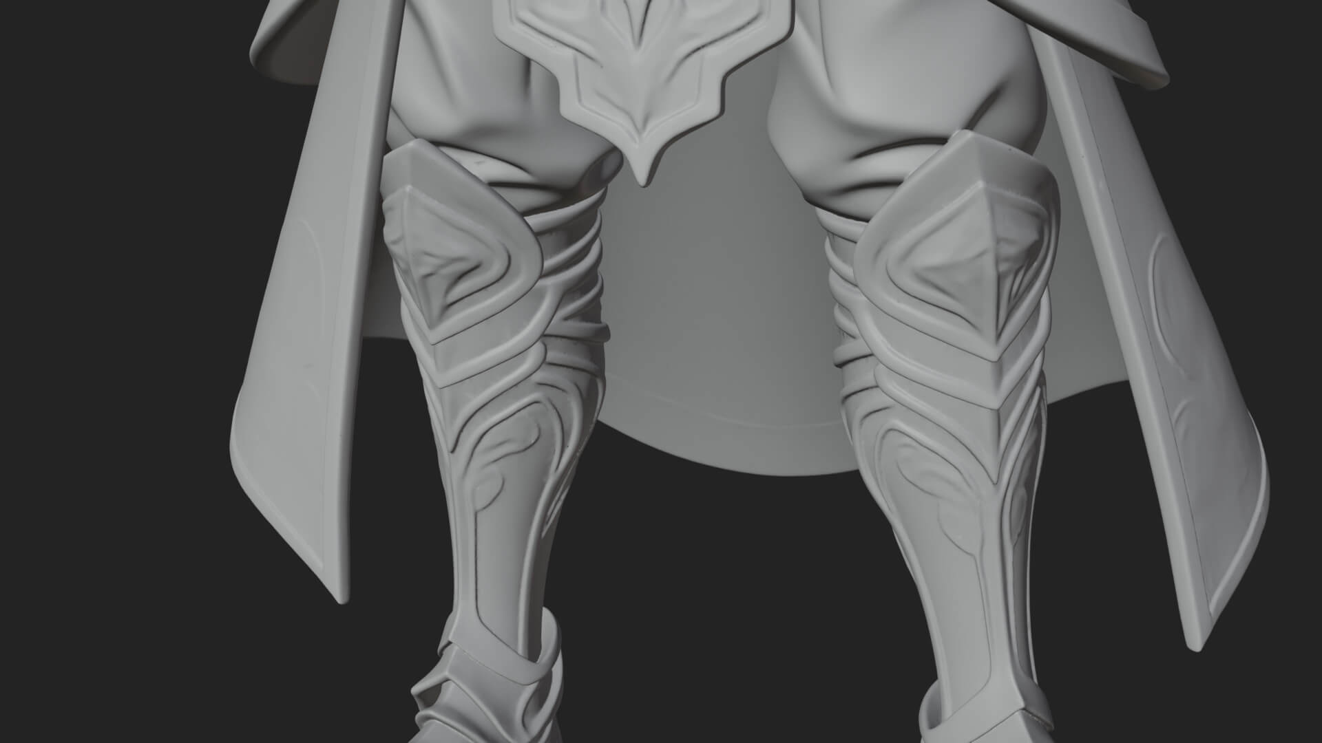 Elven Lord Statue Design 3 3d Print Model 3D Model