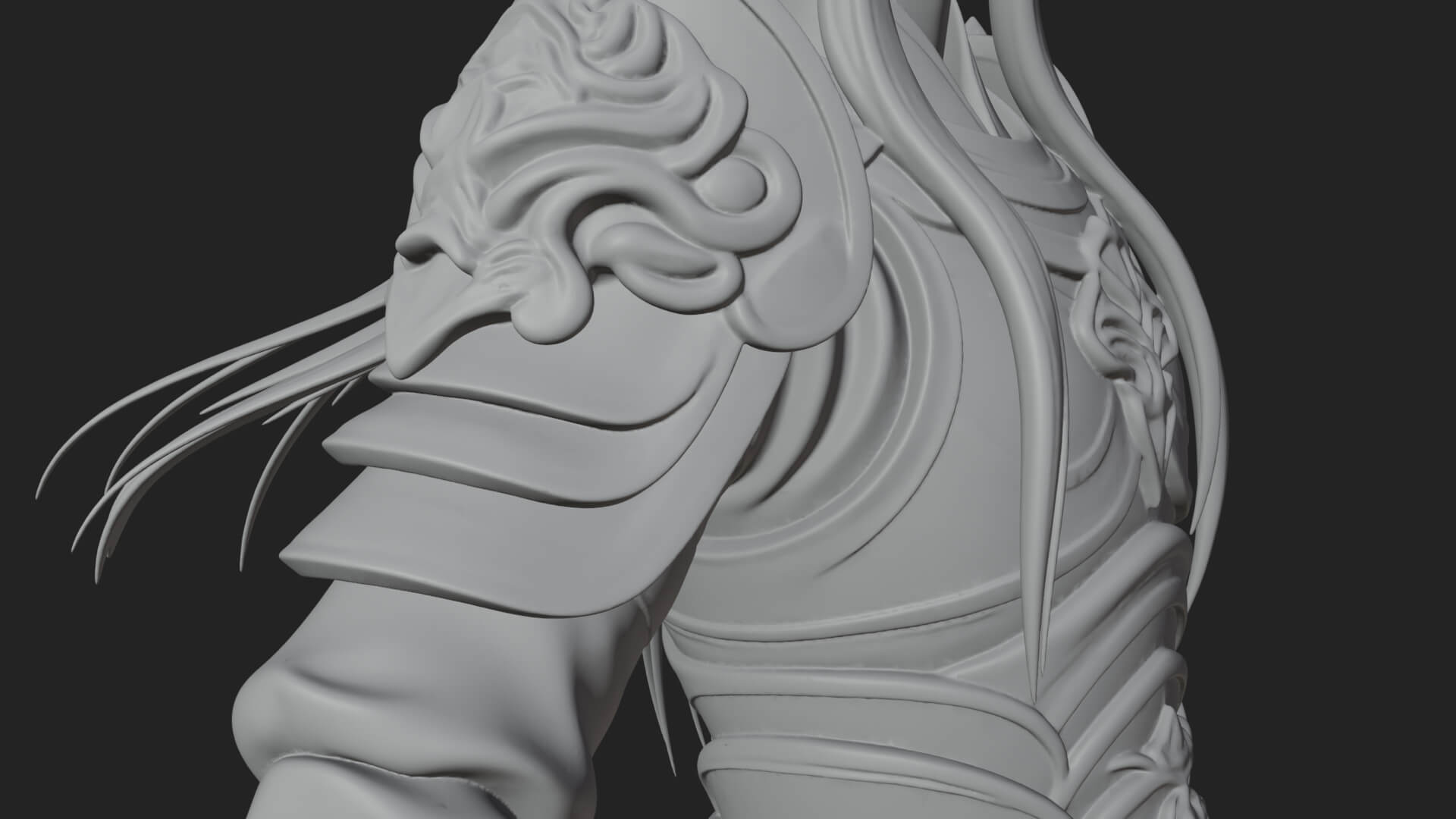 Elven Lord Statue Design 5 3D Print Model 3D Model