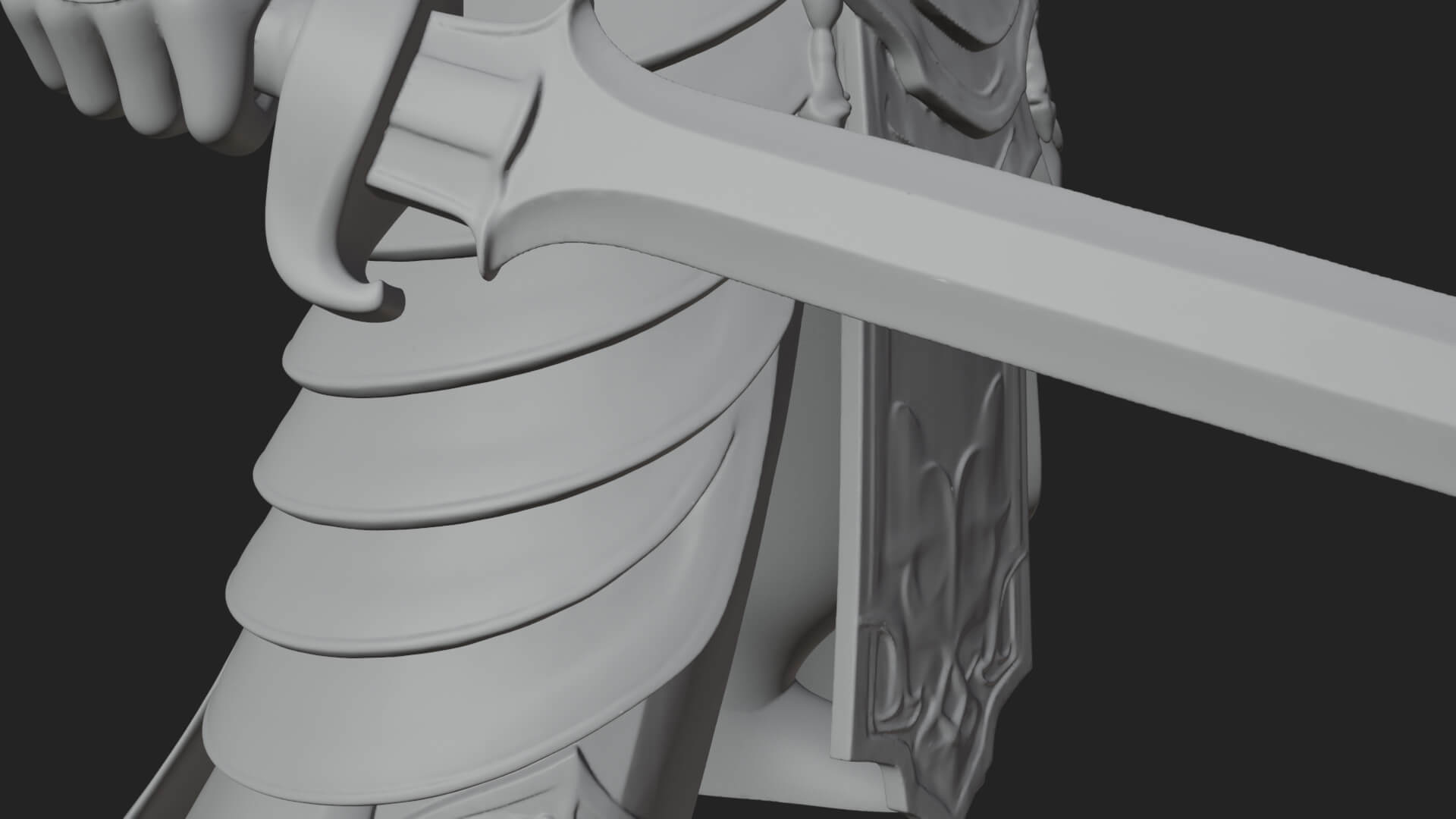 Elven Lord Statue Design 5 3D Print Model 3D Model
