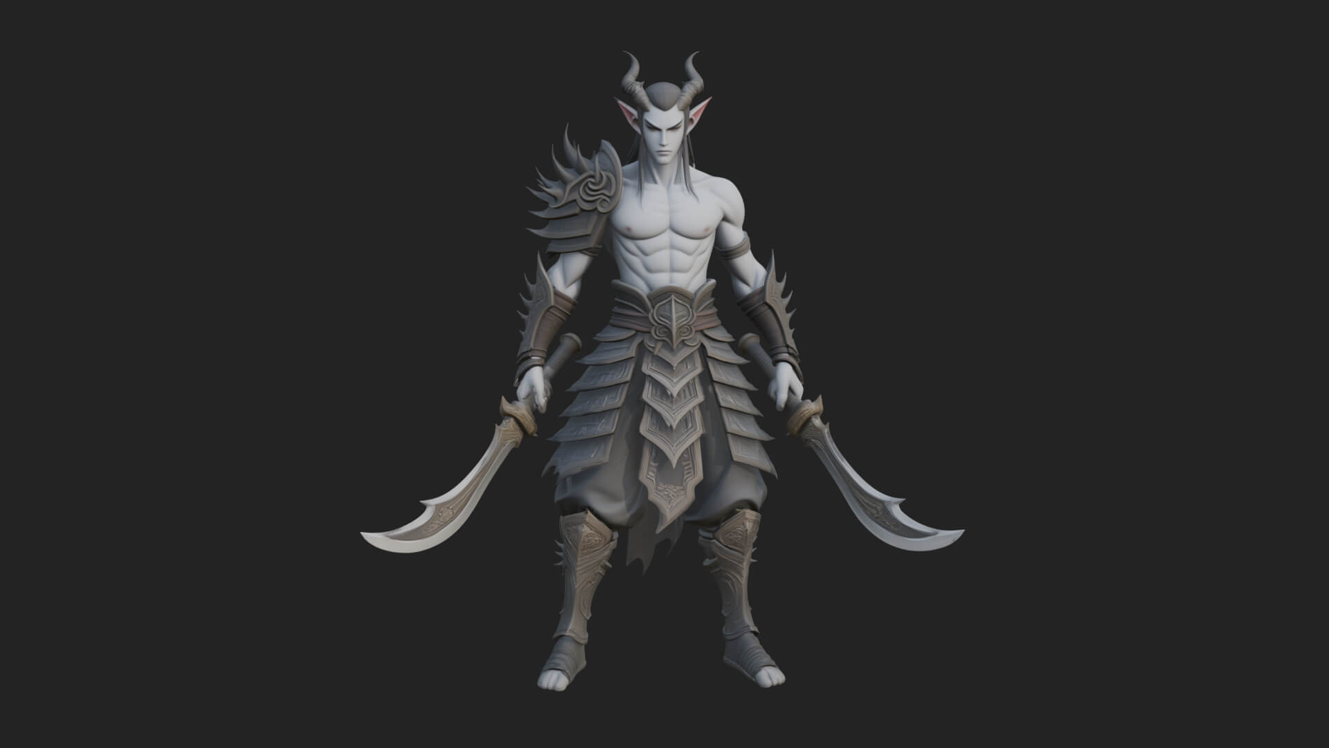 Elven Lord Statue Design 6 3D Print Model 3D Model