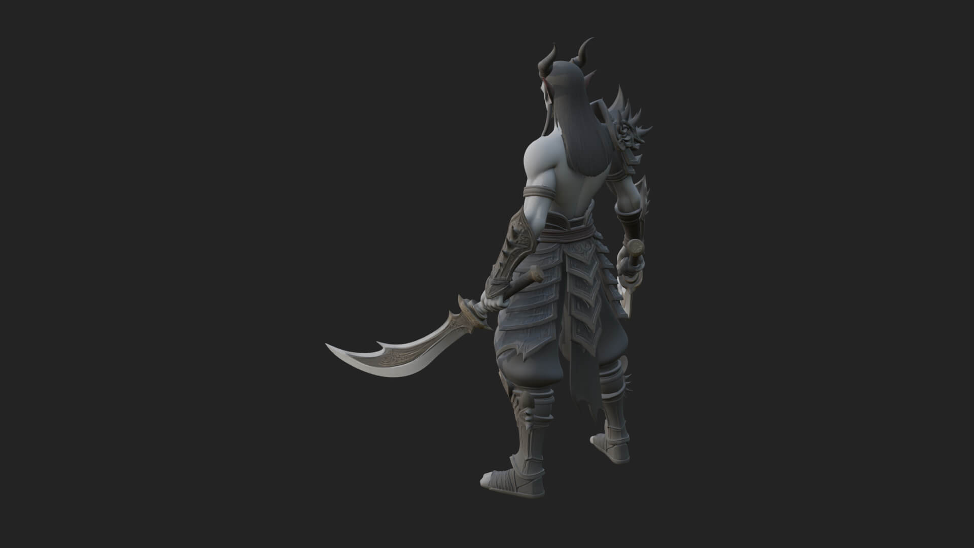 Elven Lord Statue Design 6 3D Print Model 3D Model