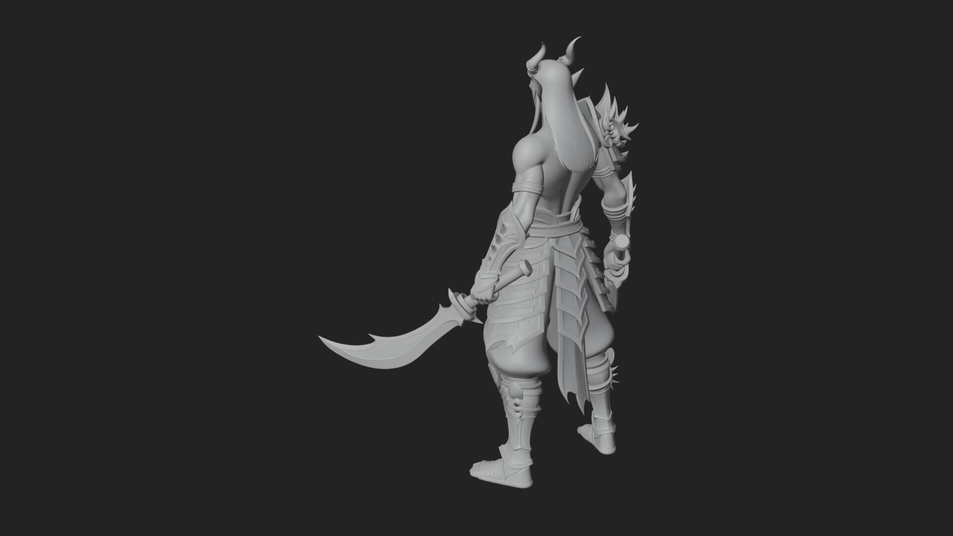 Elven Lord Statue Design 6 3D Print Model 3D Model