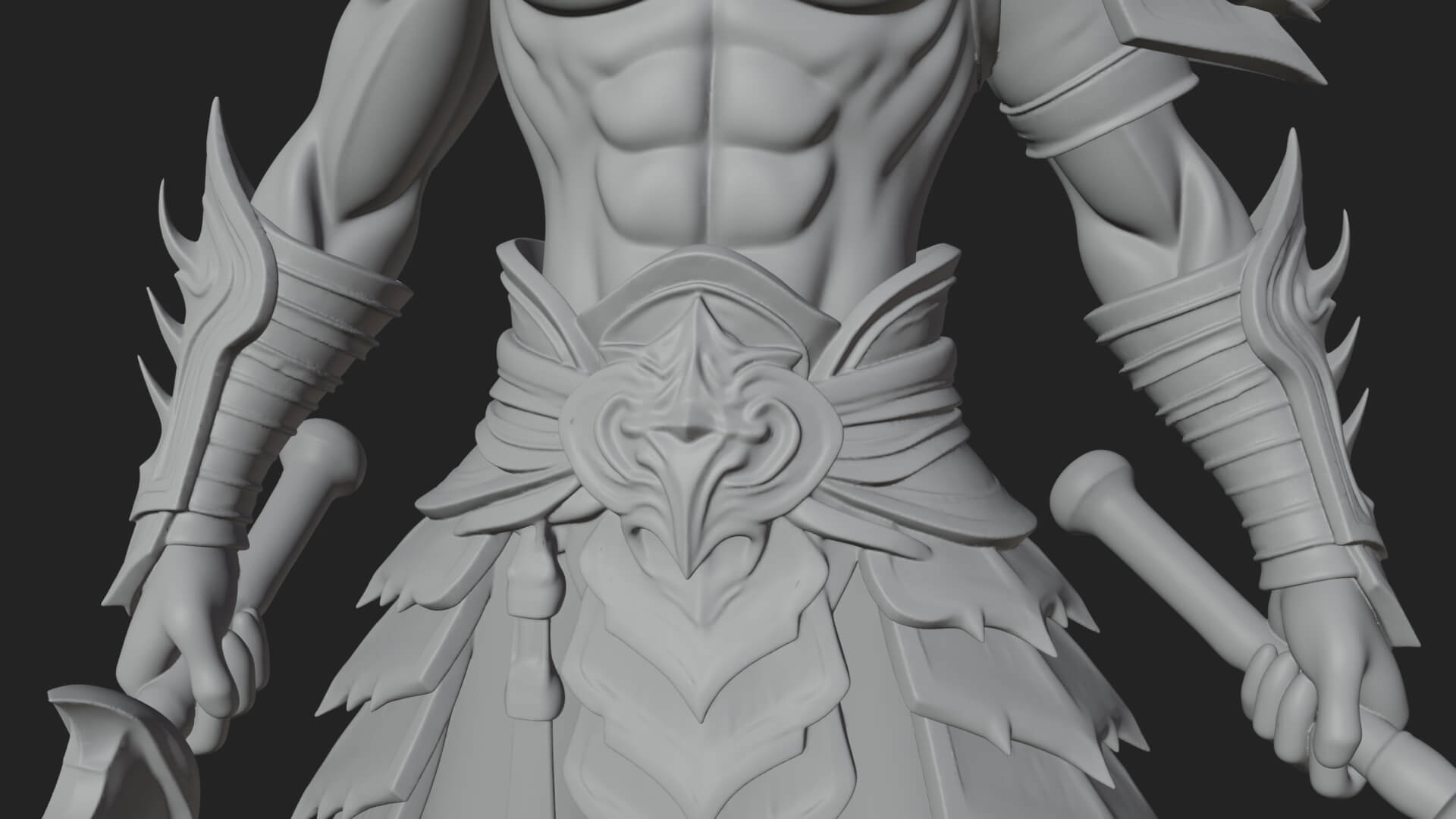 Elven Lord Statue Design 7 3D Print Model 3D Model