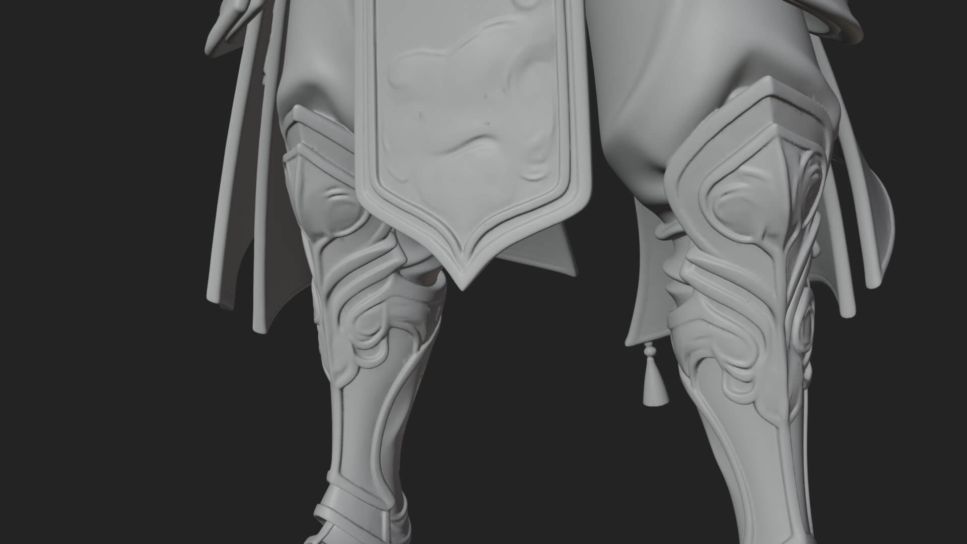 Elven Lord Statue Design 8 3D Print Model 3D Model