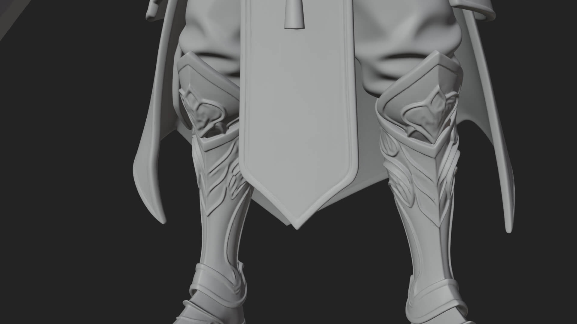Elven Lord Statue Design 9 3D Print Model 3D Model