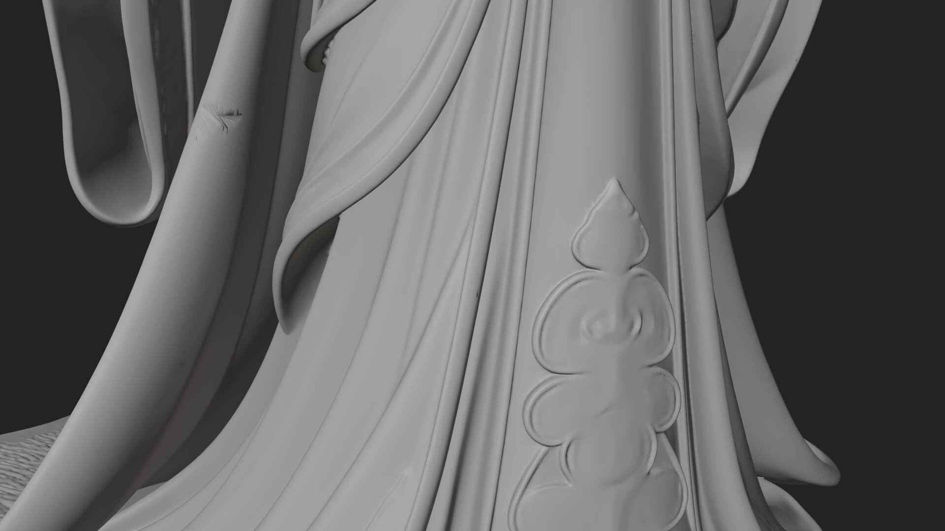 Elven Queen Statue Design 10 3D Print Model 3D Model