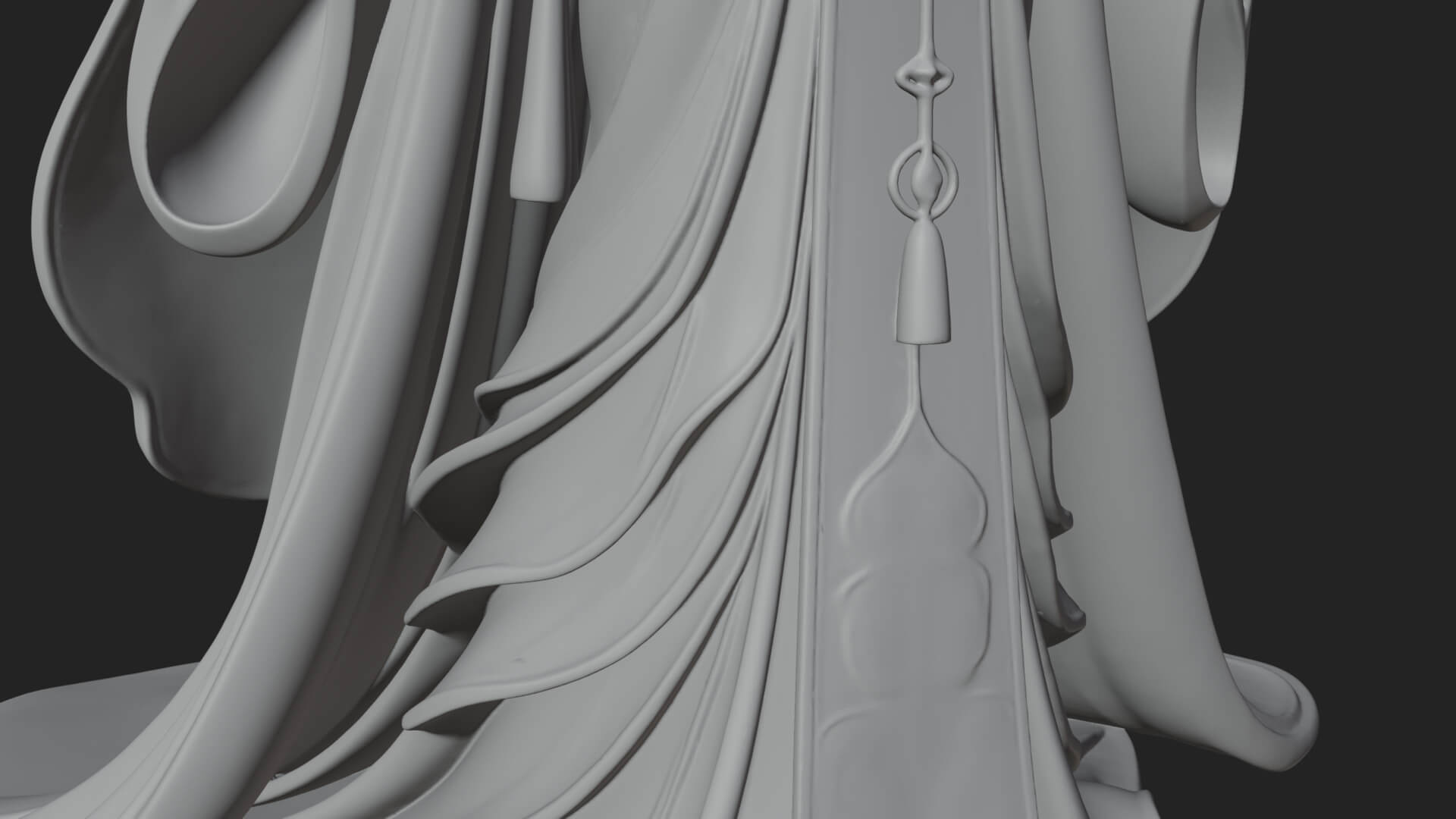 Elven Queen Statue Design 11 3D Print Model 3D Model