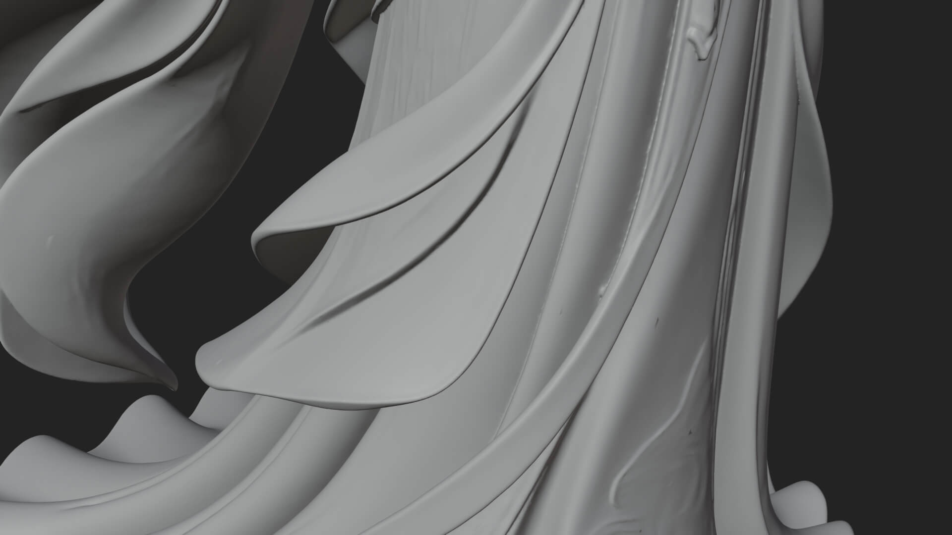 Elven Queen Statue Design 14 3D Print Model 3D Model