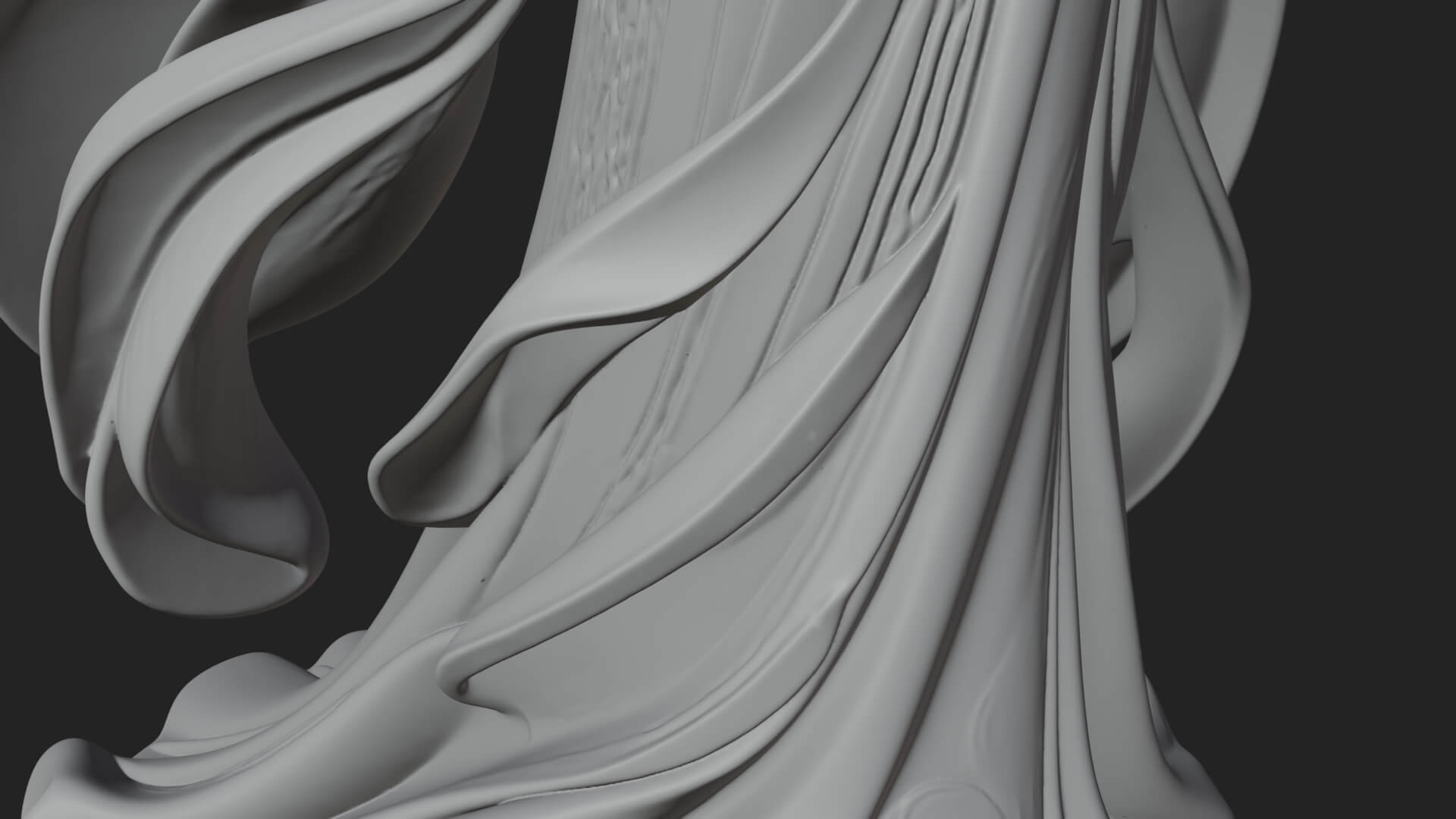Elven Queen Statue Design 20 3D Print Model 3D Model