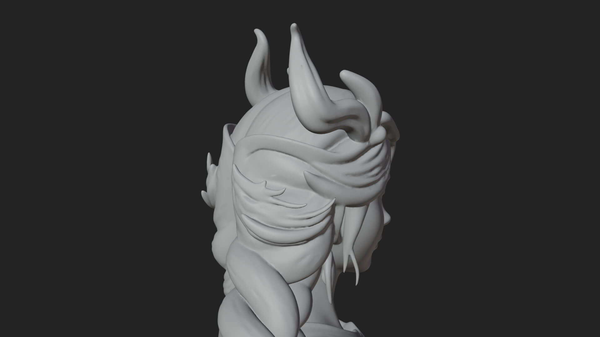 Elven Queen Statue Design 23 3D Print Model 3D Model