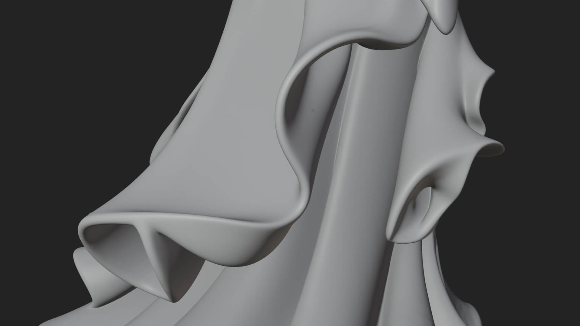 Elven Queen Statue Design 23 3D Print Model 3D Model