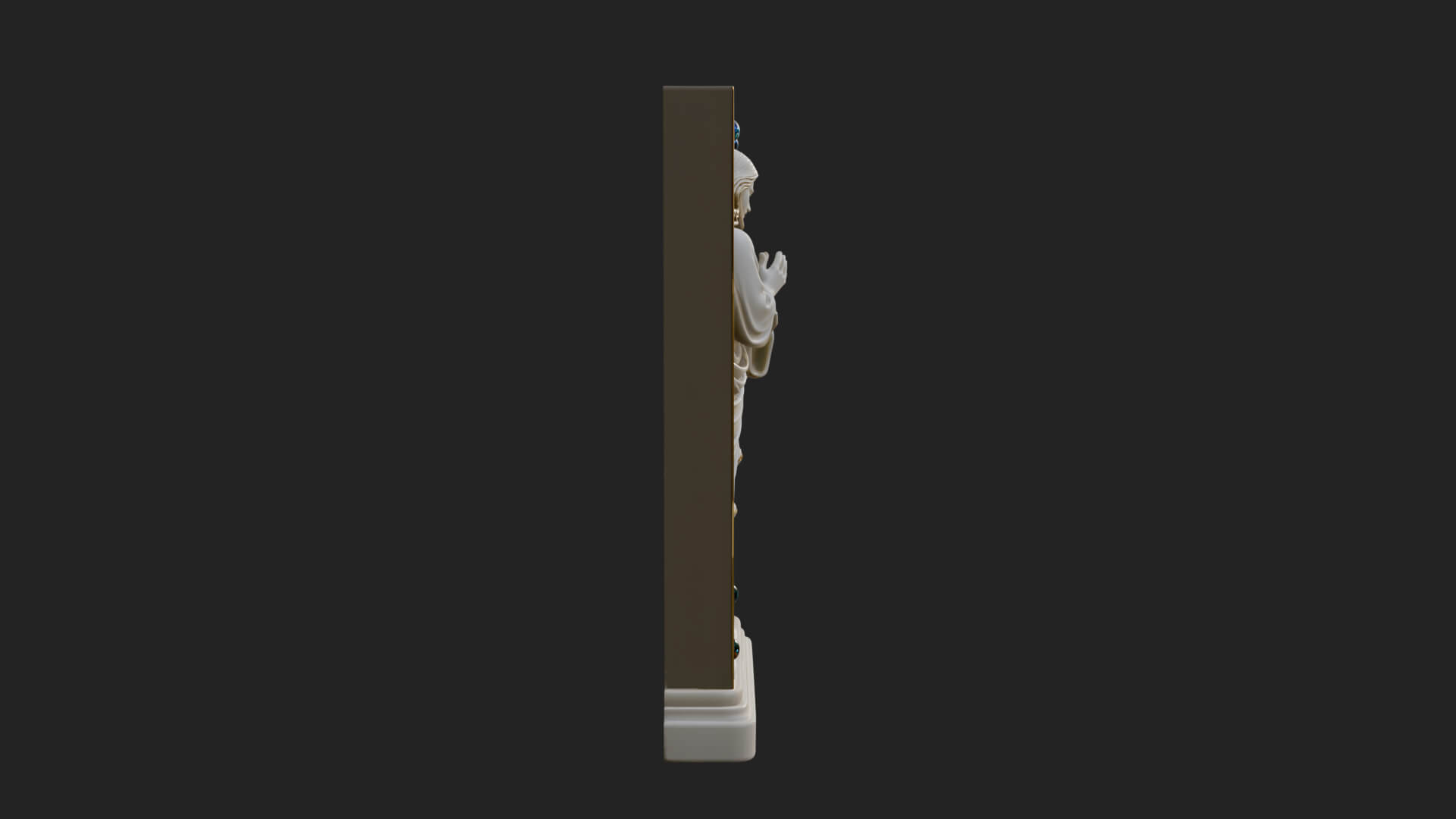 Embracing Couple Relief Plaque Design 1 3D Print Model 3D Model