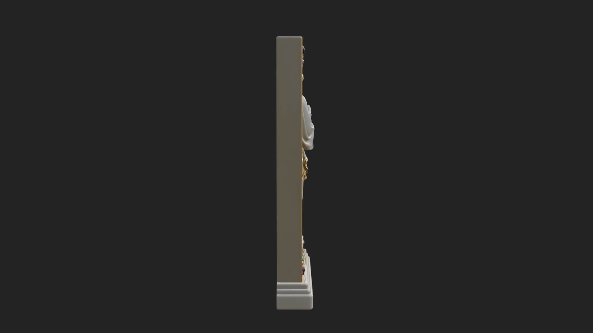 Embracing Couple Relief Plaque Design 3 3D Print Model 3D Model