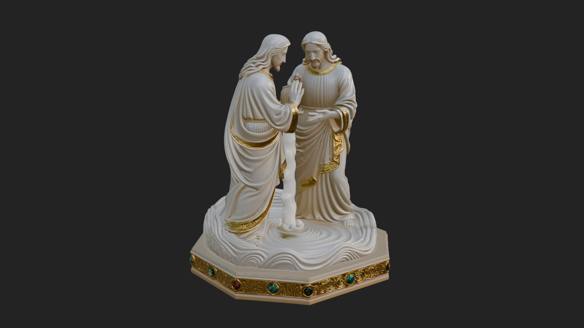 Embracing Couple Statue Design 1 3D Print Model 3D Model
