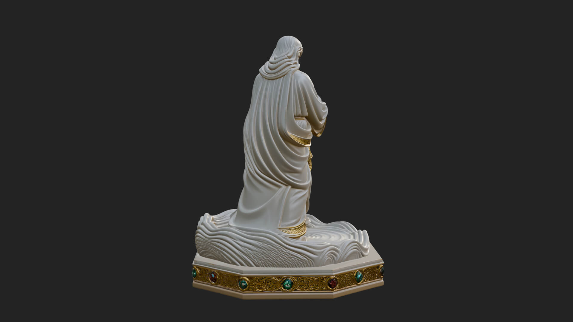 Embracing Couple Statue Design 1 3D Print Model 3D Model