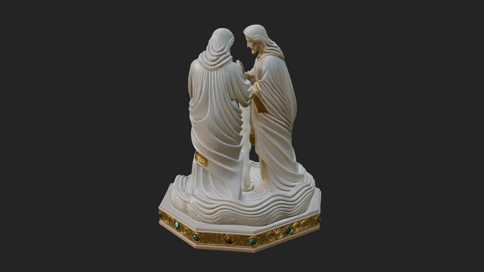 Embracing Couple Statue Design 1 3D Print Model 3D Model