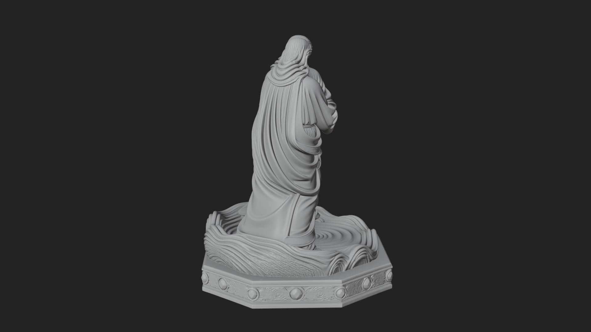 Embracing Couple Statue Design 1 3D Print Model 3D Model