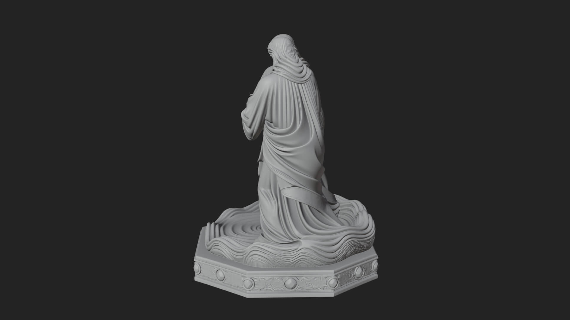 Embracing Couple Statue Design 1 3D Print Model 3D Model