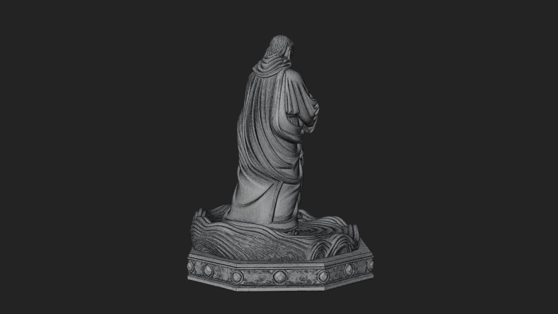 Embracing Couple Statue Design 1 3D Print Model 3D Model