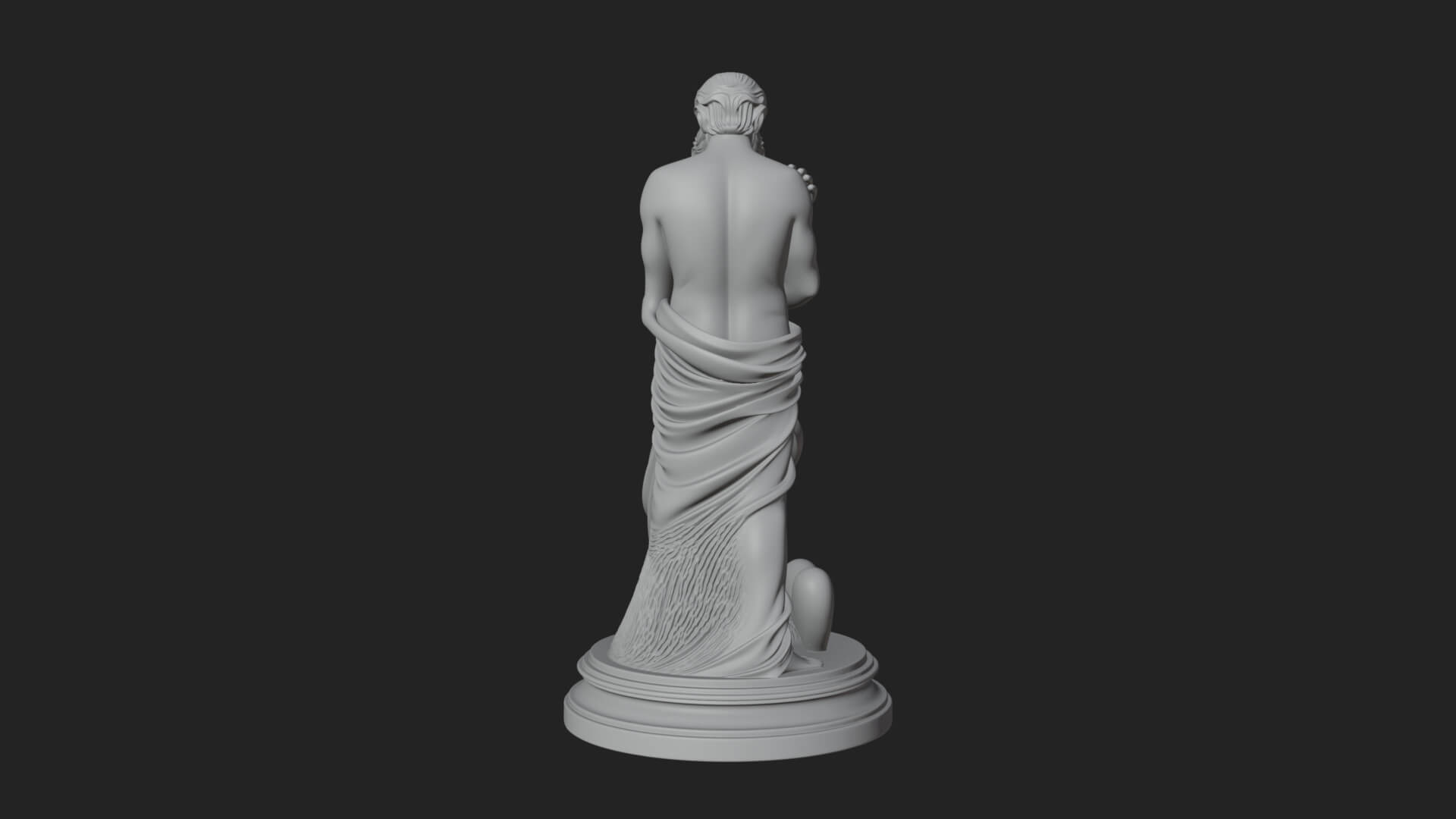 Embracing Lovers Couple Statue Design 2 3D Print Model 3D Model