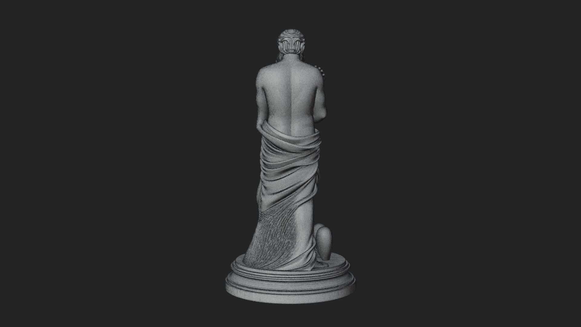 Embracing Lovers Couple Statue Design 2 3D Print Model 3D Model