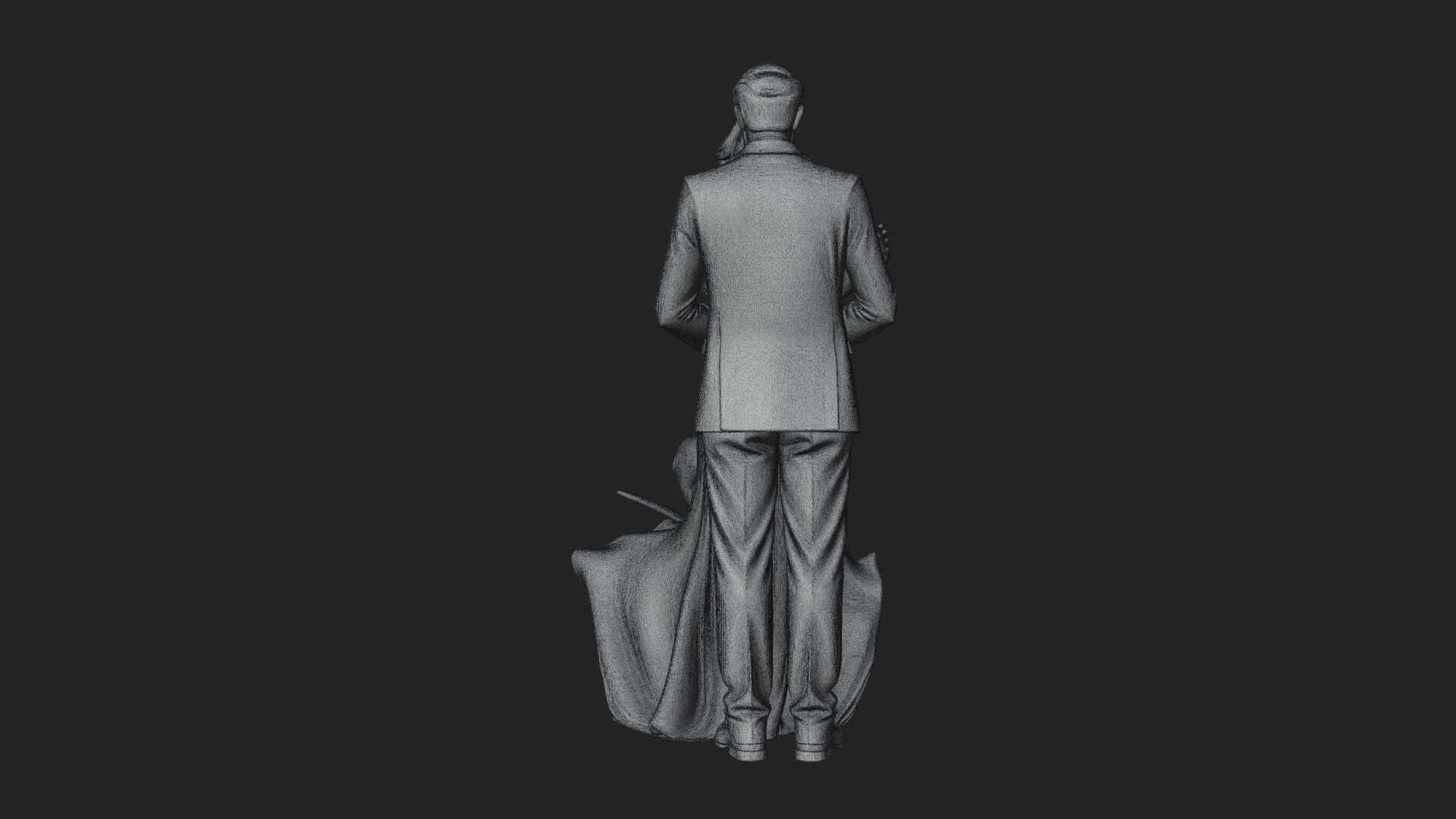 Embracing Lovers Couple Statue Design 3 3D Print Model 3D Model