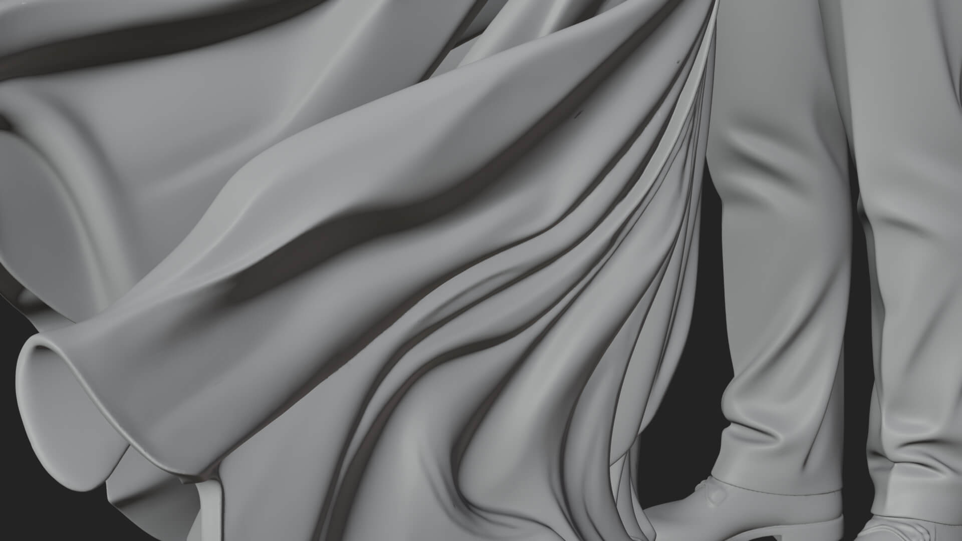 Embracing Lovers Couple Statue Design 4 3D Print Model 3D Model