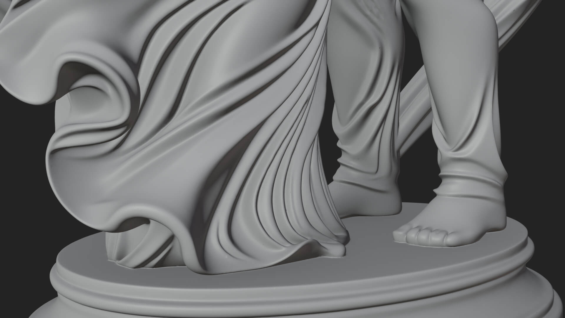 Embracing Lovers Couple Statue Design 5 3D Print Model 3D Model