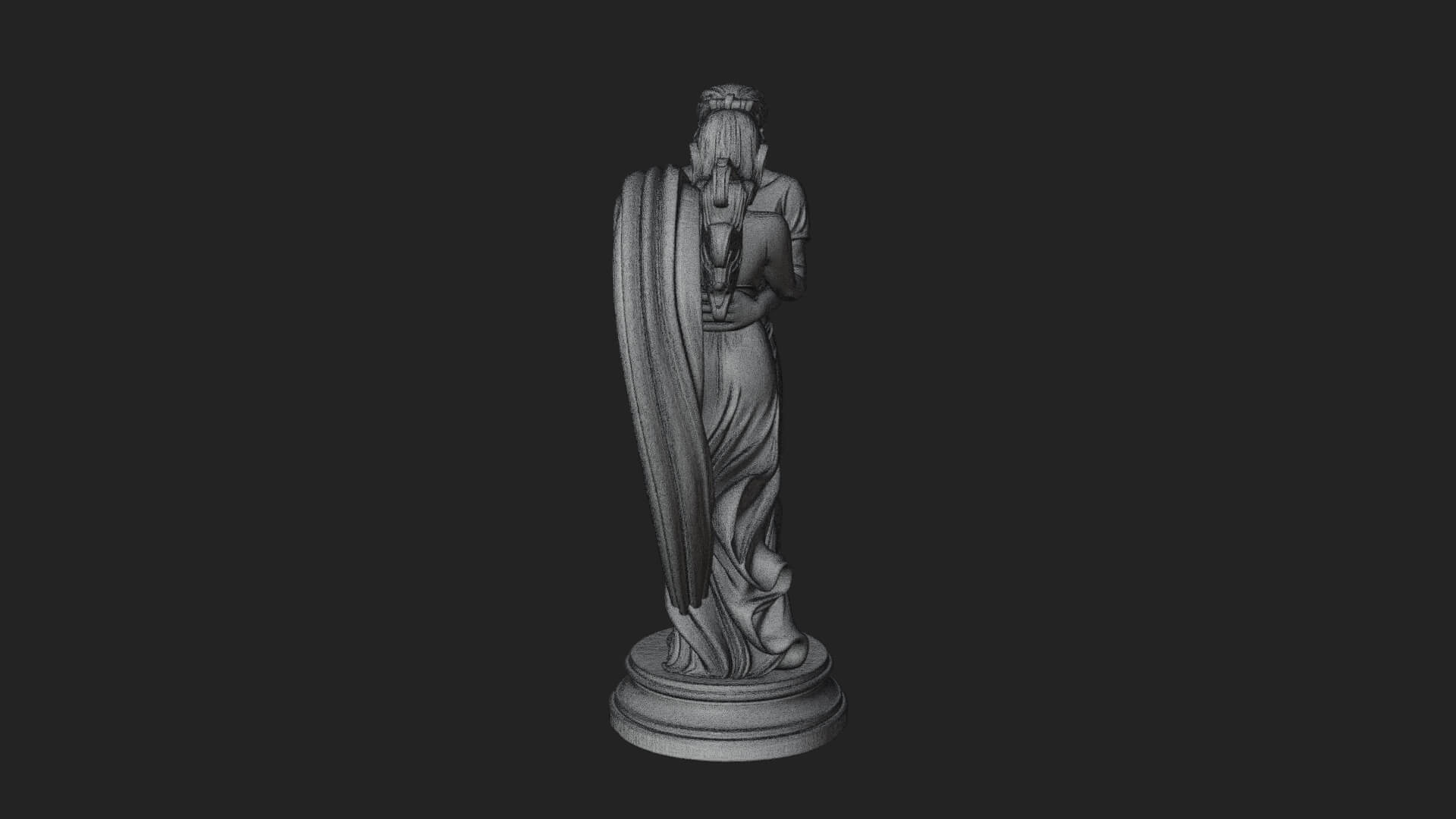 Embracing Lovers Couple Statue Design 5 3D Print Model 3D Model