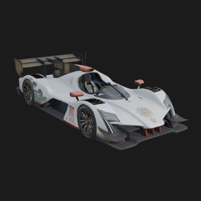 Endurance Prototype Race Car Model Design 1 3D Print