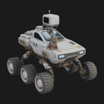 Exploration Rover Model Design 3 3D Print Model