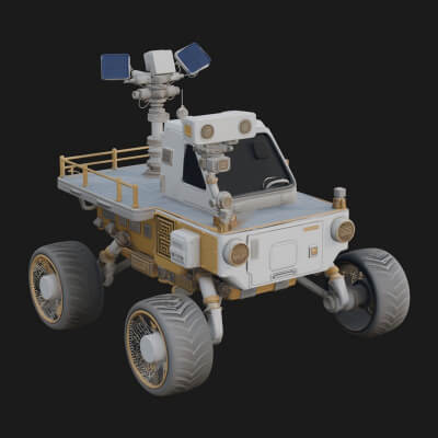 Exploration Rover Model Design 4 3D Print Model