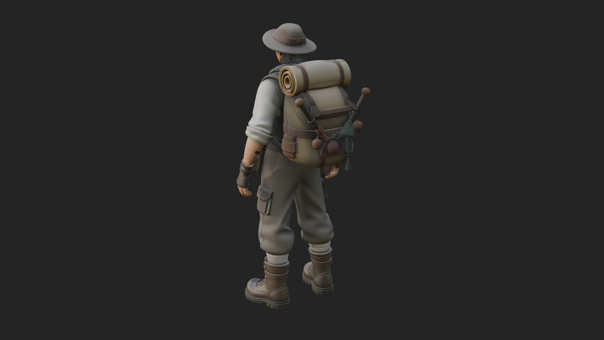 Explorer Man Statue Design 15 3D Print Model 3D Model