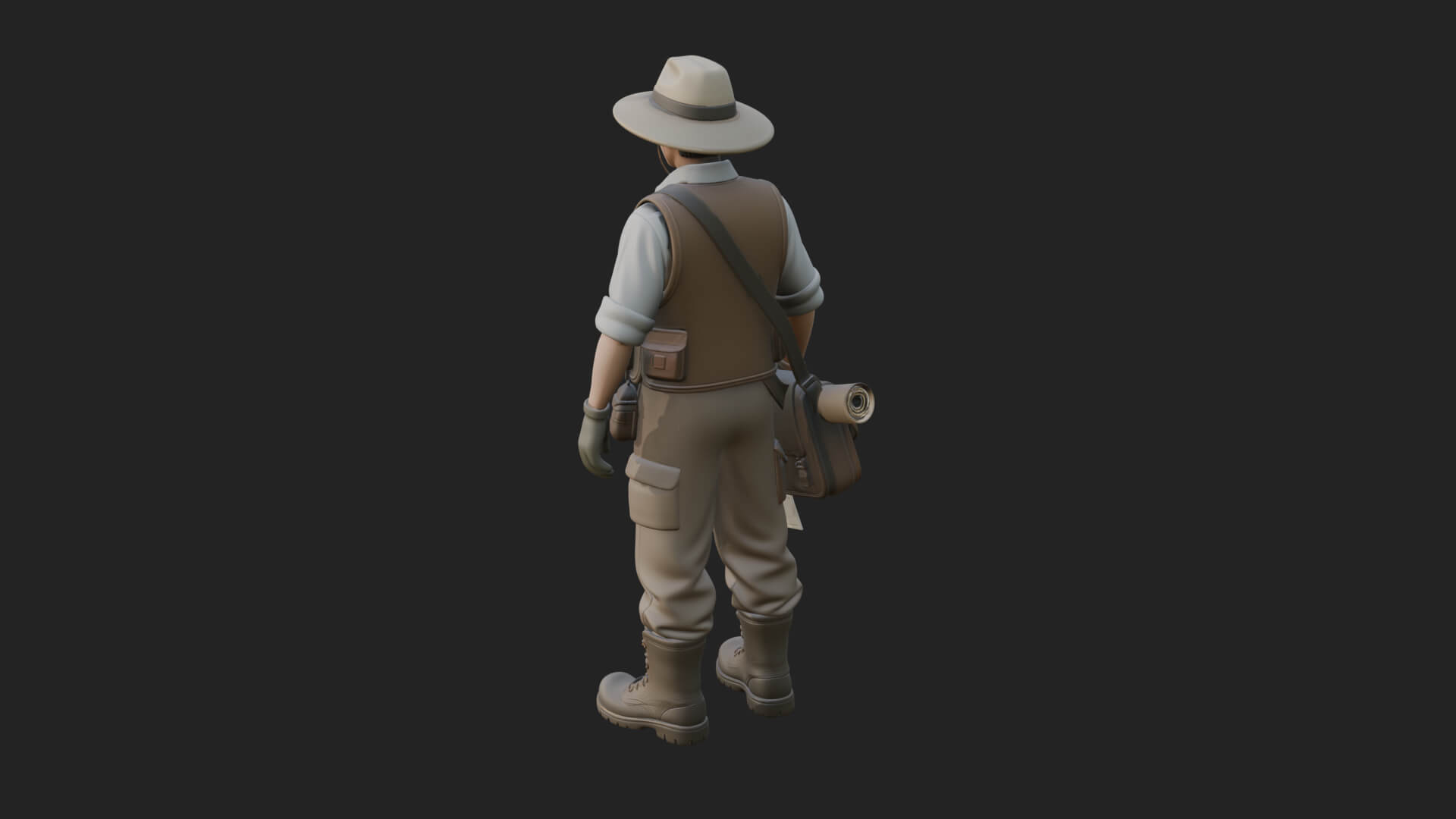 Explorer Man Statue Design 16 3D Print Model 3D Model
