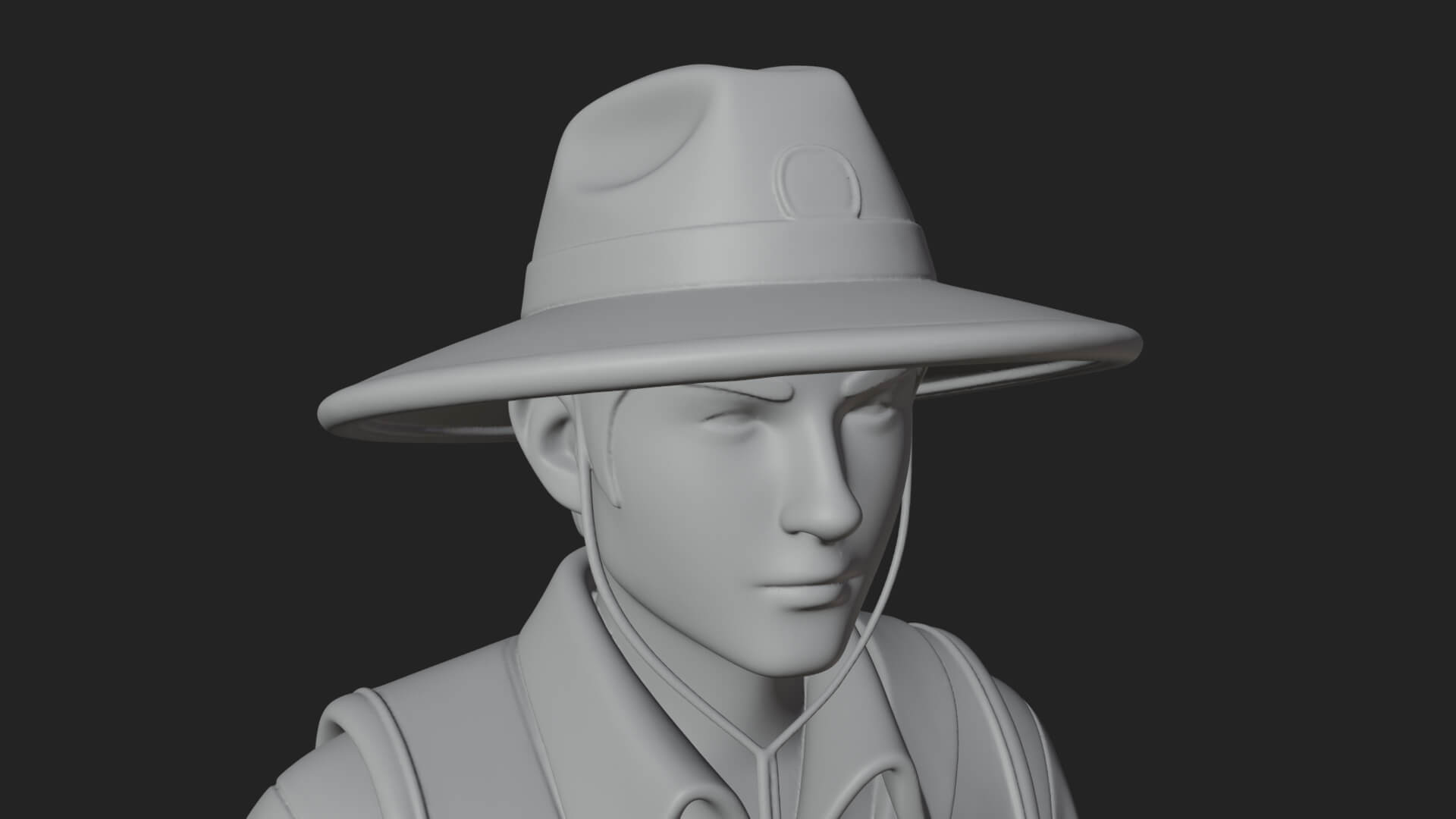 Explorer Man Statue Design 16 3D Print Model 3D Model