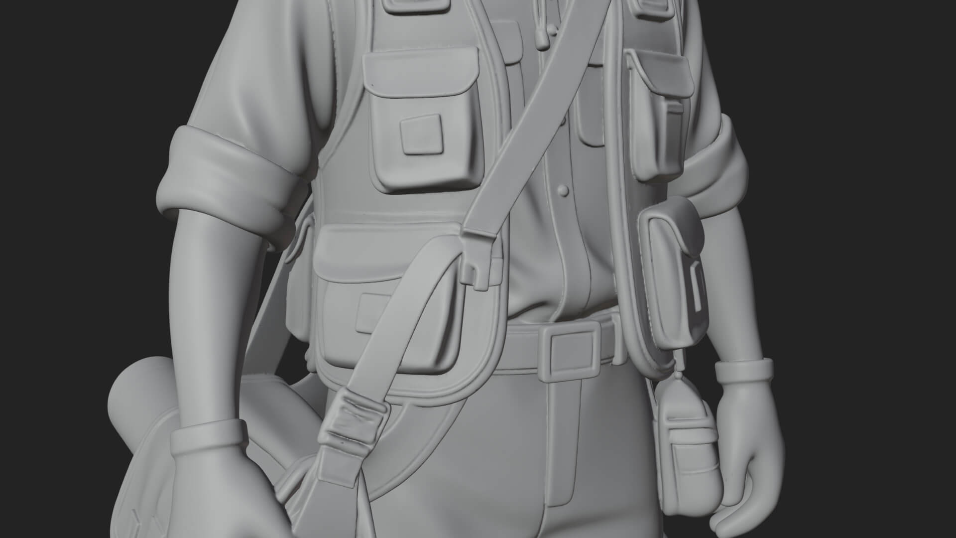 Explorer Man Statue Design 16 3D Print Model 3D Model