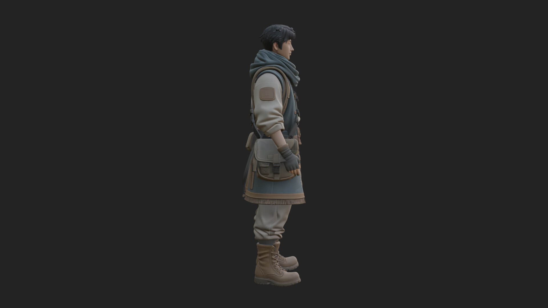 Explorer Man Statue Design 17 3D Print Model 3D Model
